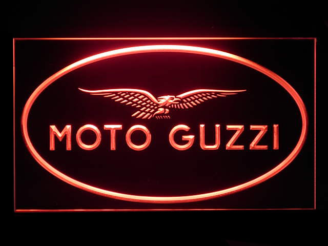 Moto Guzzi Motorcycle LED Sign